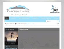 Tablet Screenshot of carolinalivingins.com